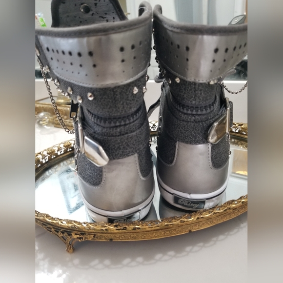 Pastry high top embellished pinwheel sneakers size 9 women but can be unisex. - Picture 2 of 6